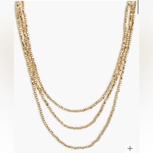 J.Crew Gold Plated Beaded Necklace (NWT)